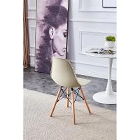 Cadeira Conthey Eiffel Design Eames Base Madeira Estrutura Metálica - 3