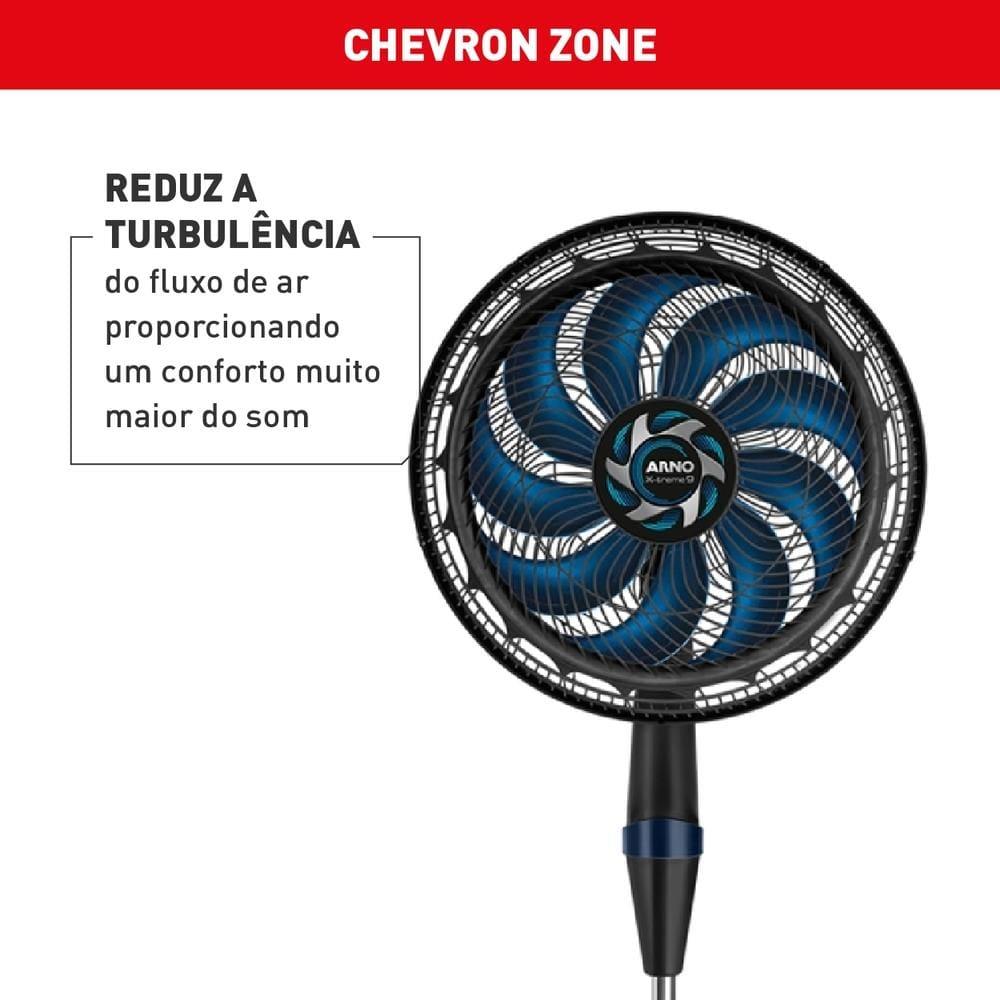 Ventilador de Coluna Arno X-TREME 9 40cm 160W Silencioso Preto e Azul - 5