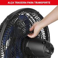 Ventilador de Coluna Arno X-TREME 9 40cm 160W Silencioso Preto e Azul - 6