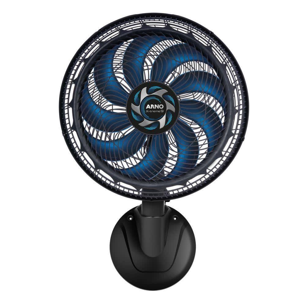 Ventilador de Parede Arno X-TREME VE9P 40cm 160W 9 Pás Silencioso Preto e Azul - 2