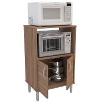 Armário para Micro-ondas Politorno Facility com 2 Portas e 1 Prateleira - 58cm de largura