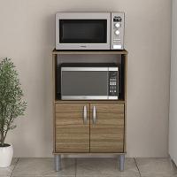 Armário para Micro-ondas Politorno Facility com 2 Portas e 1 Prateleira - 58cm de largura - 2