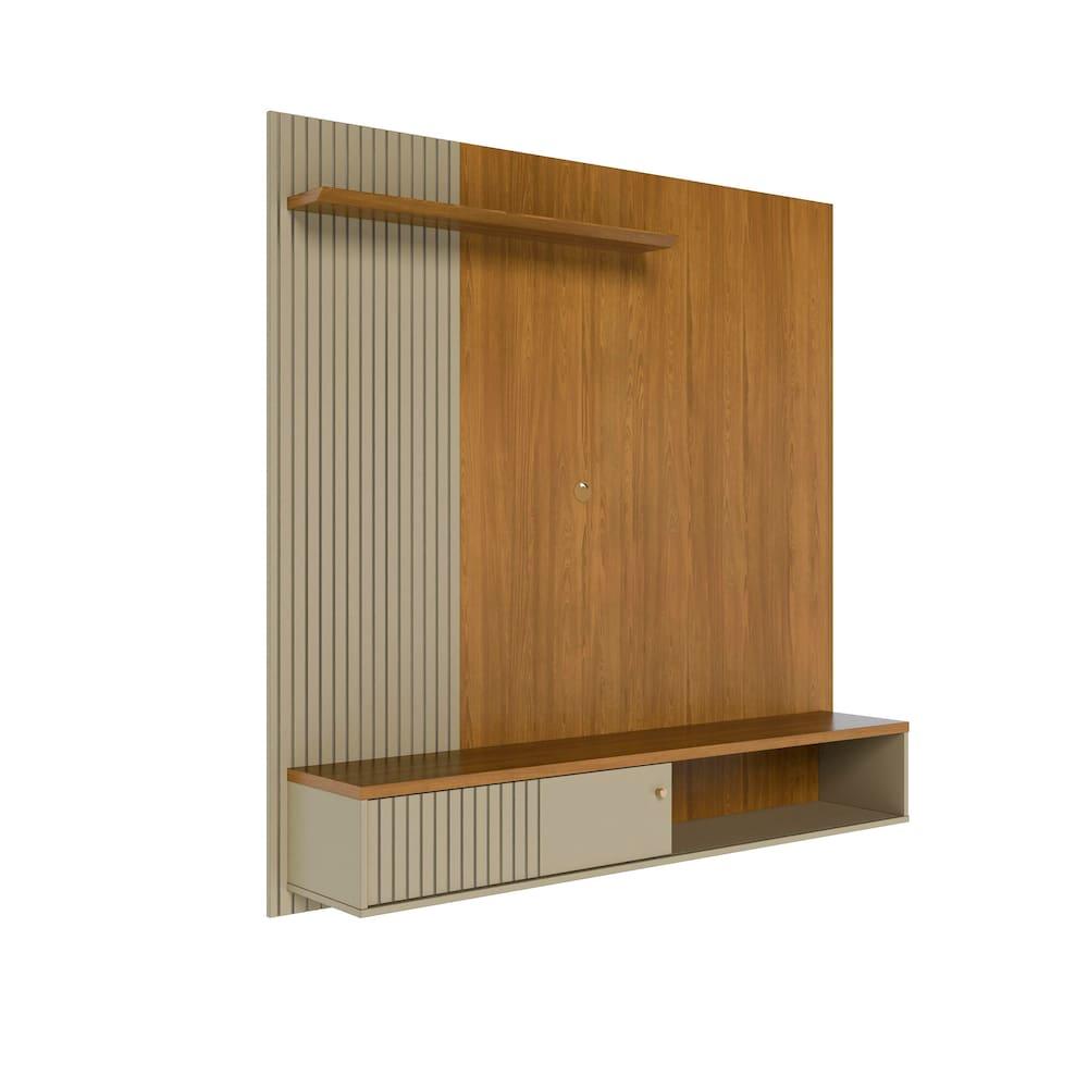 Painel Suspenso para TV Madetec Aurora 160cm Ripado Porta Deslizante - 2
