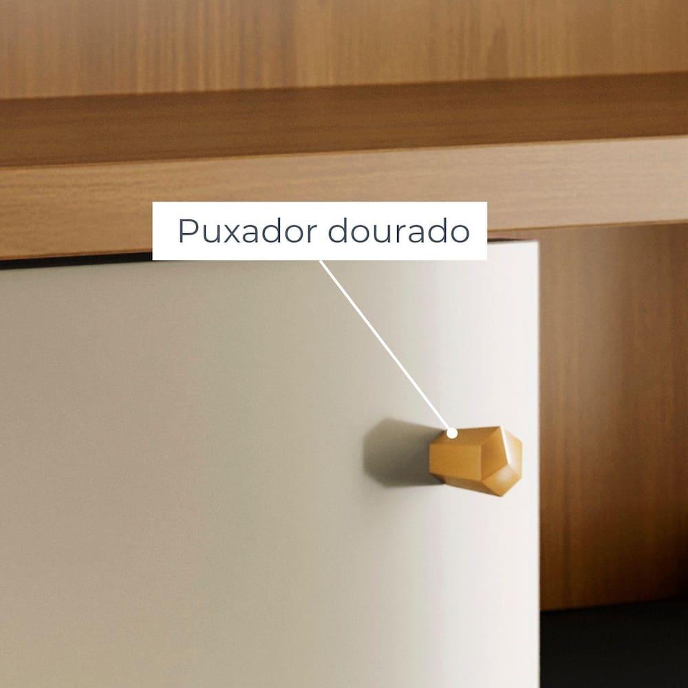 Painel Suspenso para TV Madetec Aurora 160cm Ripado Porta Deslizante - 7