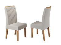 Conjunto Mesa de Jantar Viero Atlantis 200x90cm 8 Cadeiras Estofadas Tampo de Vidro Revestimento em Veludo