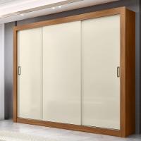 Guarda-Roupa Casal Maxel Móveis Residence 208x185cm 3 Portas de Correr 4 Gavetas - 1