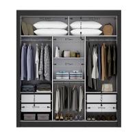 Guarda-Roupa Casal Maxel Móveis Residence 208x185cm 3 Portas de Correr 4 Gavetas - 3