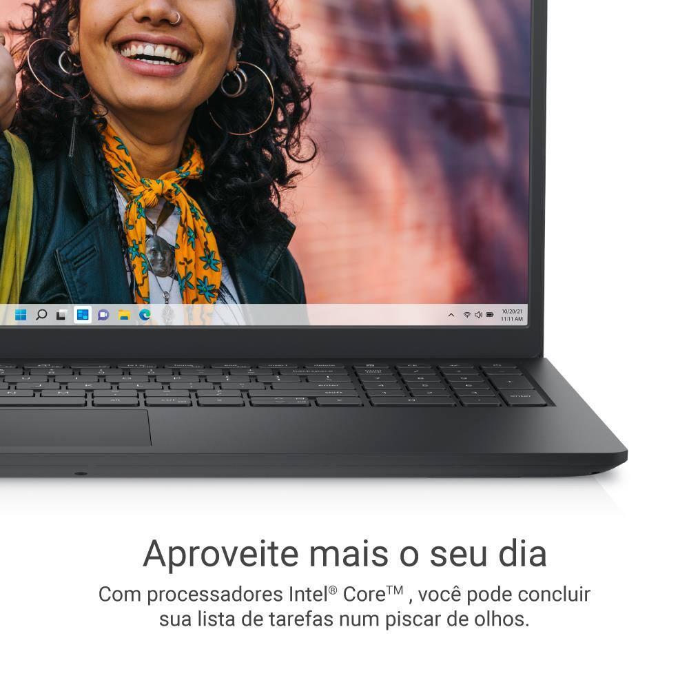 Notebook 15,6" Full HD Dell Inspiron I15-I3100-A15P Windows 11 Intel Core i3 8GB DDR4 512GB SSD Preto - 4