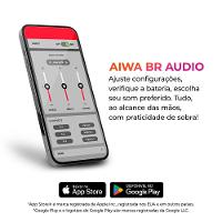 Fone de Ouvido Eardbud AIWA AWS-EB-05-W Bluetooth Cancelamento de Ruído e 24h de Bateria Branco - 3