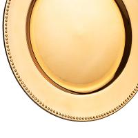 Sousplat de Plástico Wolff Mesa 61024 Dourado - 33 cm - 5