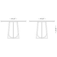 Mesa de Jantar Redonda Herval Meriti – Jequitiba/Chocolate - 3