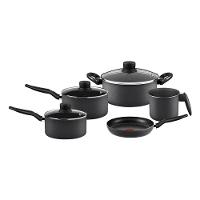 Jogo de Panelas Rochedo Robusta 5 Peças Antiaderente Resist 3X Tampa Vidro Grafite - 1