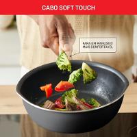 Panela Wok Tefal One Pick Pot 22cm Alumínio Antiaderente Indução Tampa Vidro Preto - 7