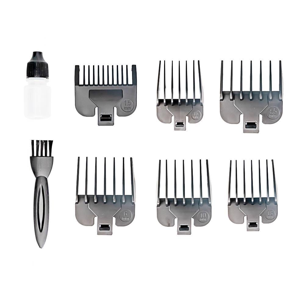 Máquina de Cortar Cabelo Mister Lizz Argo Profissional A Bateria 7000 RPM Bivolt Prata - 5