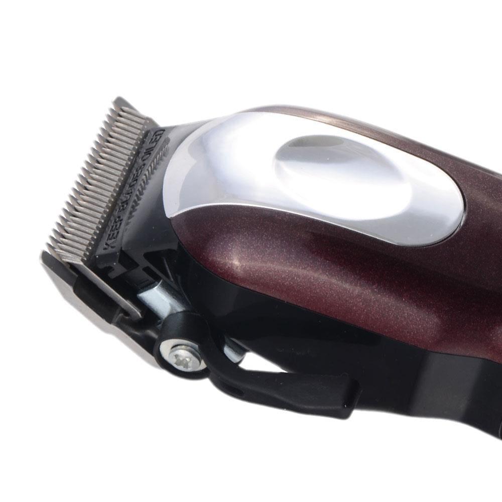 Máquina de Cortar Cabelo Mister Lizz Thunder Profissional A Bateria Lâminas Inox 6500 RPM Preto e Vinho - 2