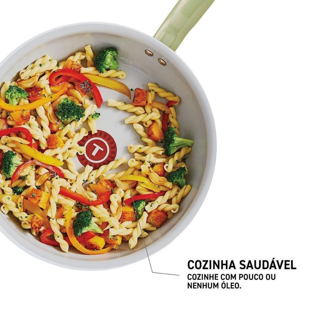 Jogo de Panelas Tefal Recycled Ceramic 9 Peças Revestimento Cerâmico Antiaderente Verde - 5