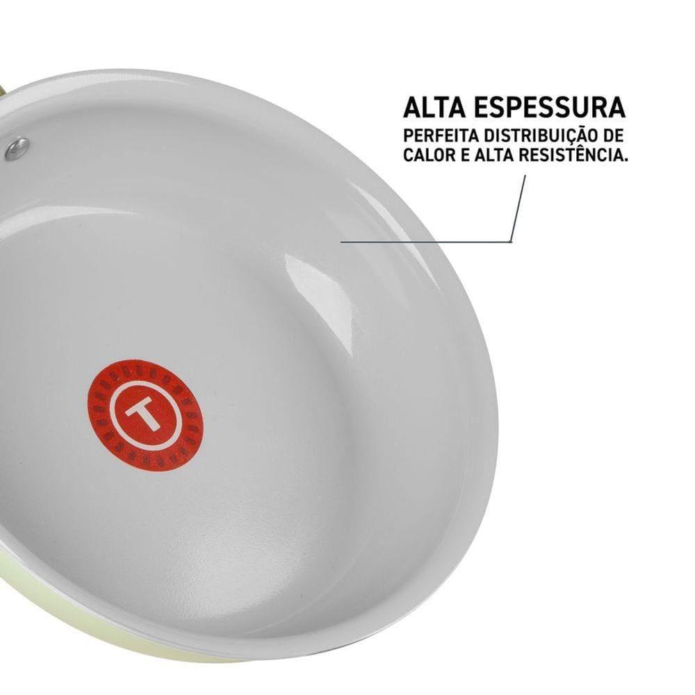 Jogo de Panelas Tefal Recycled Ceramic 9 Peças Revestimento Cerâmico Antiaderente Verde - 7