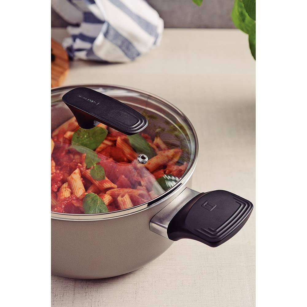 Caçarola Tramontina Milazzo 20cm Alumínio Antiaderente Starflon Max Soft-touch Amêndoa - 6