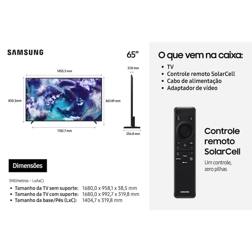 Smart TV 65" 8K Samsung Neo QLED Ultra QN65QN900FGXZD 120Hz Processador NQ8 AI Gen2 Preto Titan - 9