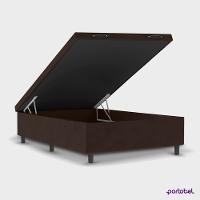Cama Box Casal Portobel Noah 70x138x188cm Colchão Ortopédico Molas Ensacadas Box Baú Antialérgico - 5