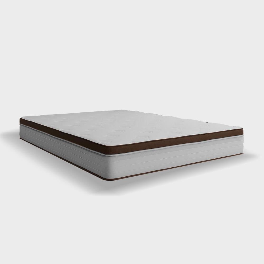 Cama Box King Size Portobel Noah 70x196x203 Colchão com Molas Ensacadas Box Baú Tecido Poliéster Marrom - 4