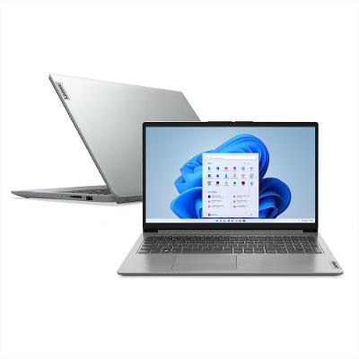 Notebook Lenovo IdeaPad1 15.6” Core i3-1315U 8GB RAM 256GB SSD Windows 11 Cinza