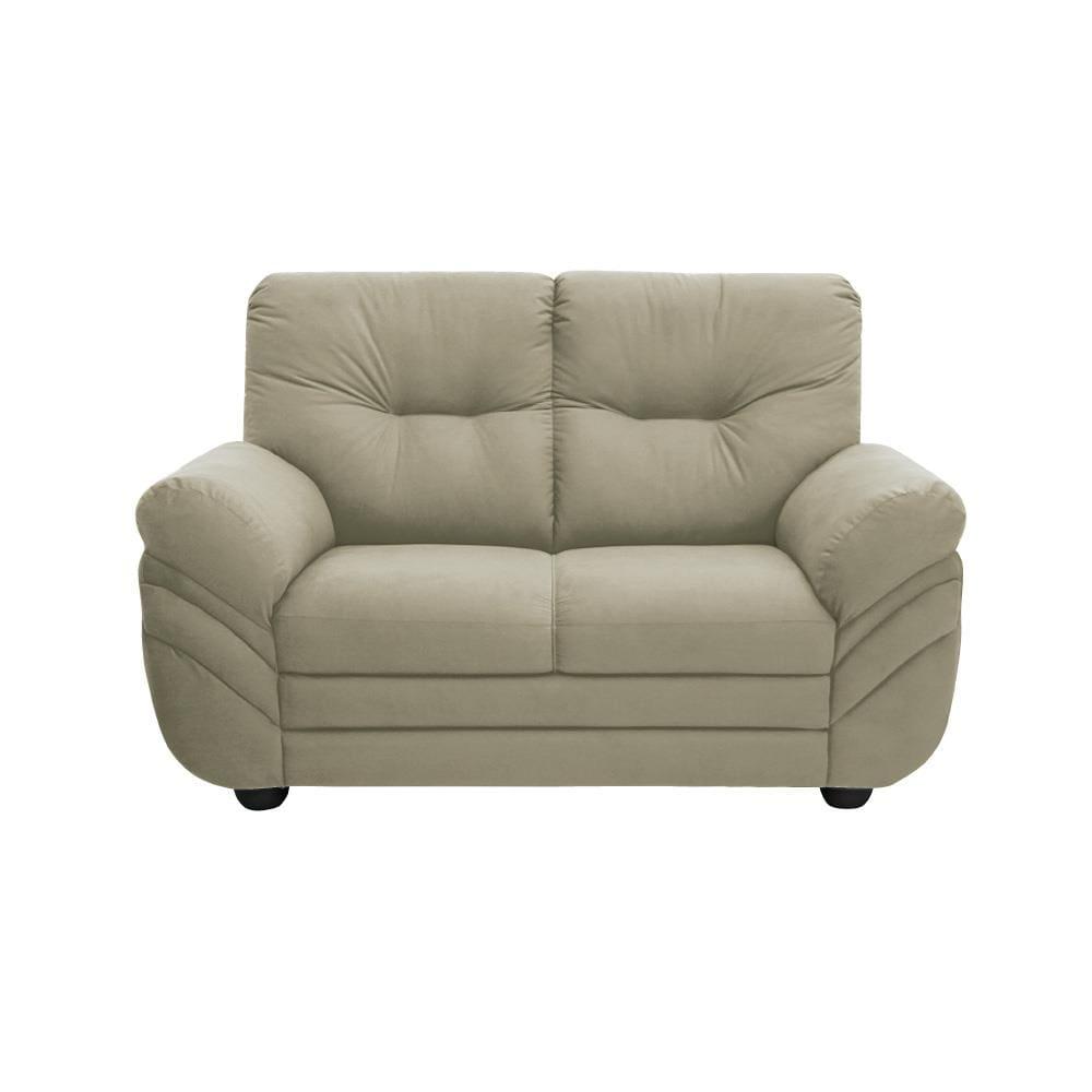 Sofá 2 Lugares Linoforte Francis com Almofadas Fixas e Revestimento em Suede 152cm de Largura - 3