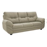 Sofá 3 Lugares Linoforte Francis com Almofadas Fixas e Revestimento em Suede 202 cm de Largura - 2