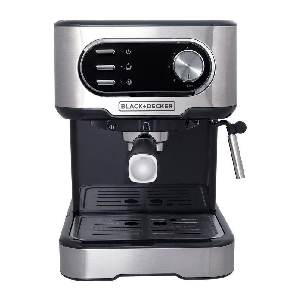 Cafeteira Espresso Black+Decker CE1100G Gourmand Gris 1100W Multifunções 1,5L Inox - 1