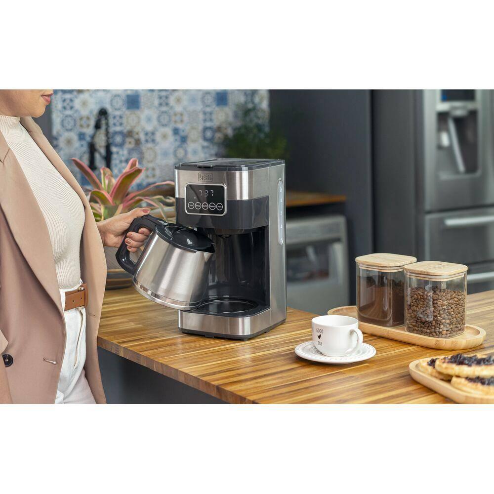 Cafeteira Elétrica Black+Decker CM350G Gourmand Gris 1,5L Programável Inox - 7