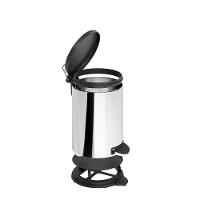 Lixeira Inox com Pedal Brinox Flat 6L Aro Removível