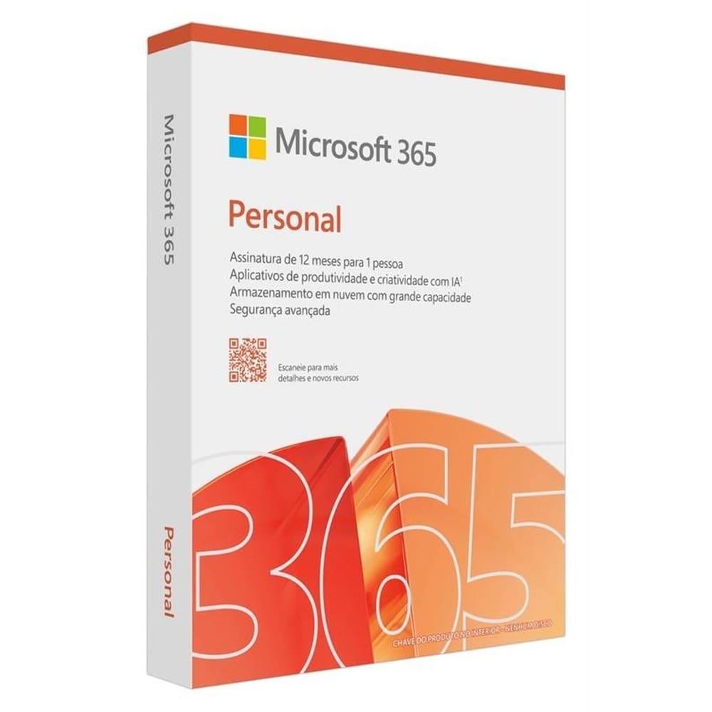 Microsoft Office 365 Personal Licença Anual 1 Usuário 5 Dispositivos 1TB OneDrive - 1