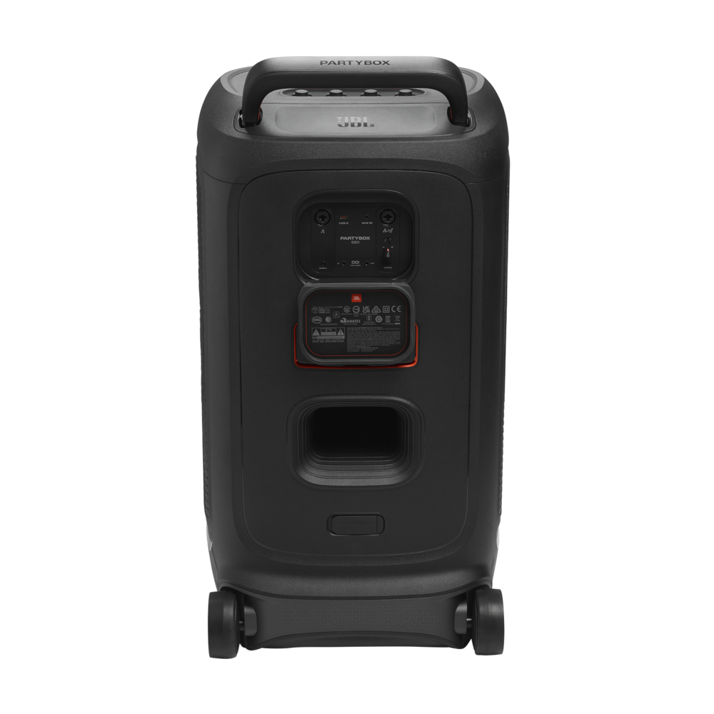 Caixa de Som JBL PartyBox 520 400W Bluetooth Bateria 15h Luzes RGB - 8