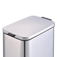 Lixeira Inox Brinox Frame 5L Retangular com Pedal Balde Removível - 2