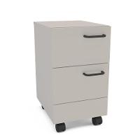 Gaveteiro Politorno Osaka 2 Gavetas com Rodízios 51cm Compacto Vertical MDP - 2