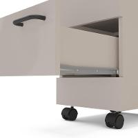 Gaveteiro Politorno Osaka 2 Gavetas com Rodízios 51cm Compacto Vertical MDP