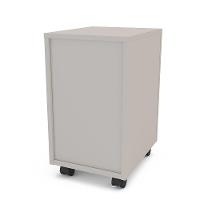 Gaveteiro Politorno Osaka 2 Gavetas com Rodízios 51cm Compacto Vertical MDP - 5