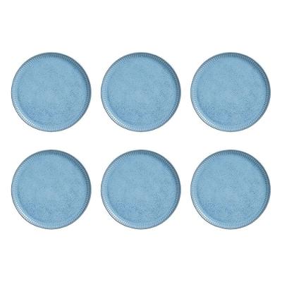Conjunto de Pratos Rasos Porto Brasil Linhas Breeze 27,5cm - 6 Peças