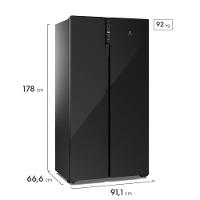 Geladeira Electrolux Frost Free 531L Side By Side Inverter ES5GB Tecnologia AutoSense Preto - 7