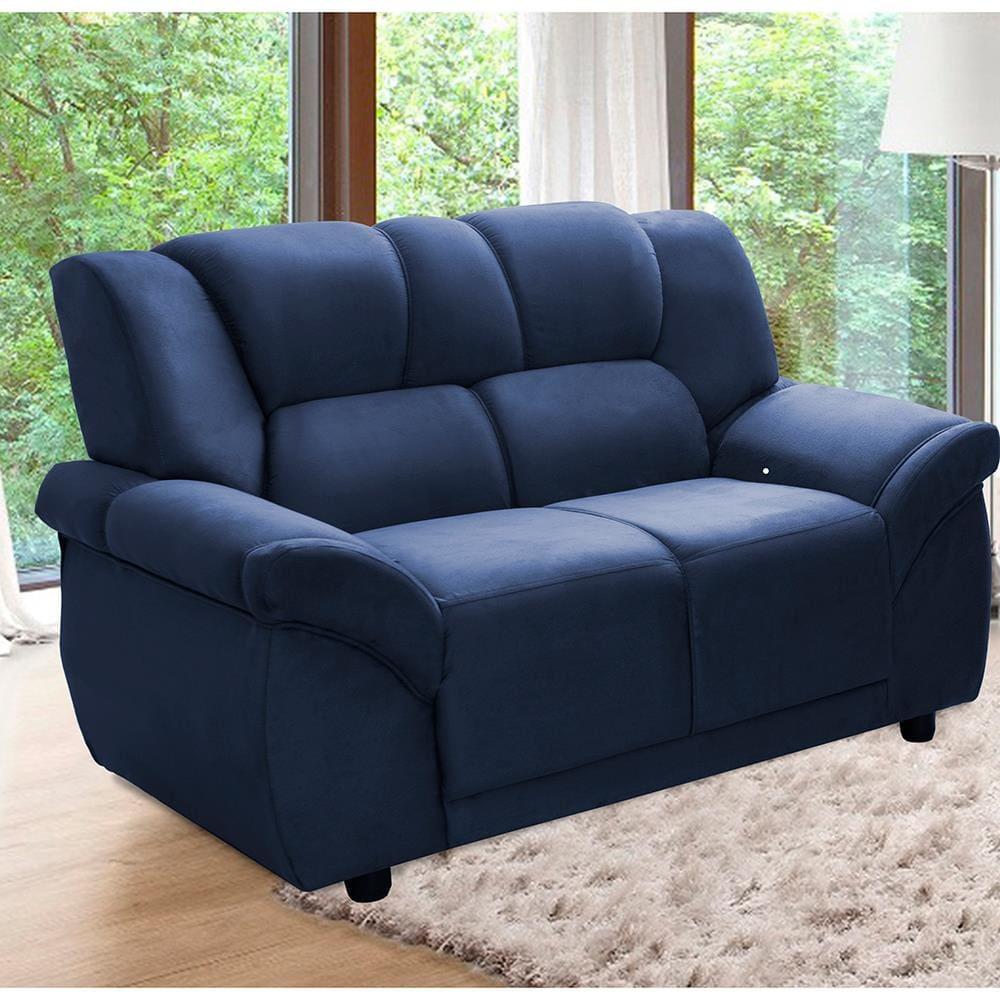 Sofá 2 Lugares Hellen Buarque com 140cm de Largura e Revestimento em Veludo - 1