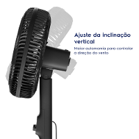 Ventilador de Coluna Electrolux EFS40 DuoForce Air+ 40cm 126W 6 Pás Silencioso Grafite - 3