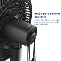 Ventilador de Coluna Electrolux EFS40 DuoForce Air+ 40cm 126W 6 Pás Silencioso Grafite