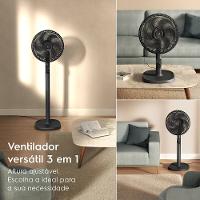 Ventilador de Coluna Electrolux EFS40 DuoForce Air+ 40cm 126W 6 Pás Silencioso Grafite - 7