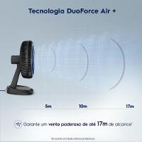 Ventilador de Mesa Electrolux EFD40 DuoForce Air+ 40cm 126W 6 Pás Grafite - 2