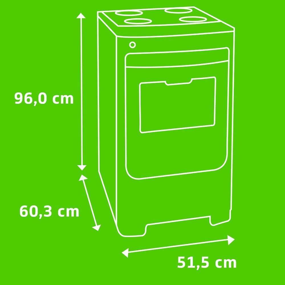 Fogão Consul 4 Bocas CFO4NAB com Mesa de Inox, Acendimento Automático e Design Frente Única Bivolt - Branco - 9