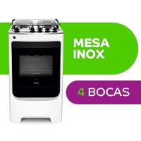 Fogão Consul 4 Bocas CFO4NAB com Mesa de Inox, Acendimento Automático e Design Frente Única Bivolt - Branco - 2