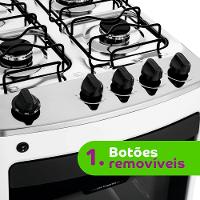 Fogão Consul 4 Bocas CFO4NAB com Mesa de Inox, Acendimento Automático e Design Frente Única Bivolt - Branco - 3