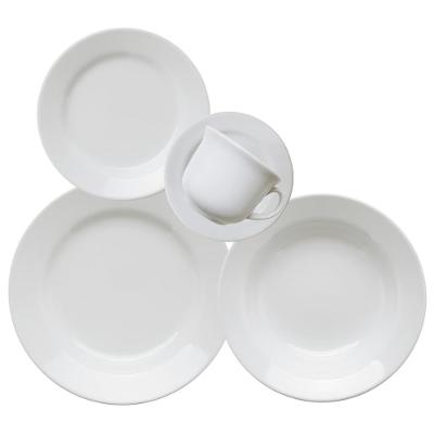 Aparelho de Jantar Biona Donna 20 peças Cerâmica Branco