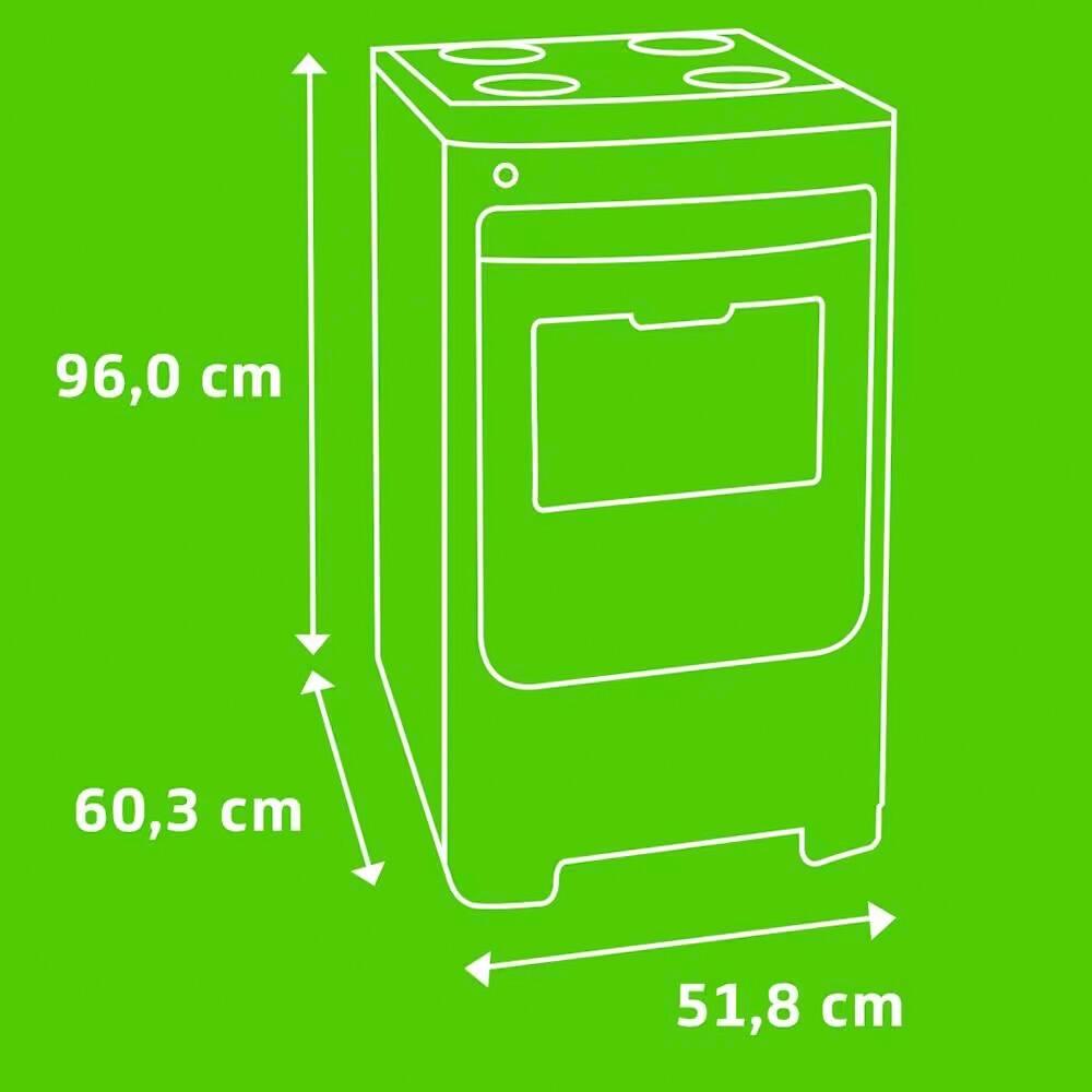 Fogão Consul 4 Bocas CFO4NAR com Mesa de Inox, Acendimento Automático e Design Frente Única Bivolt - Inox - 7