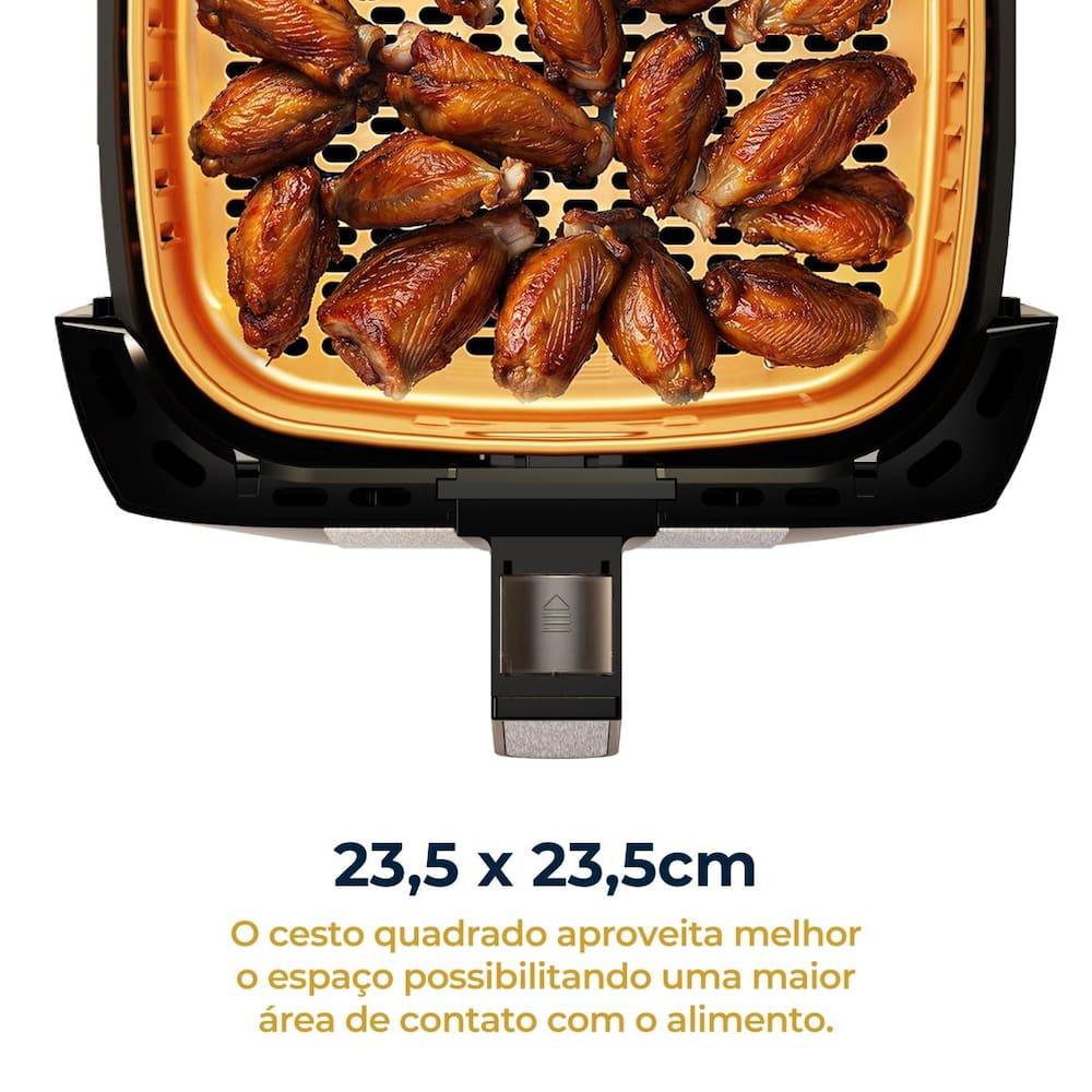 Fritadeira Elétrica Britânia BFR51 Gold 5,5L 1500W Air Flow Preta - 8